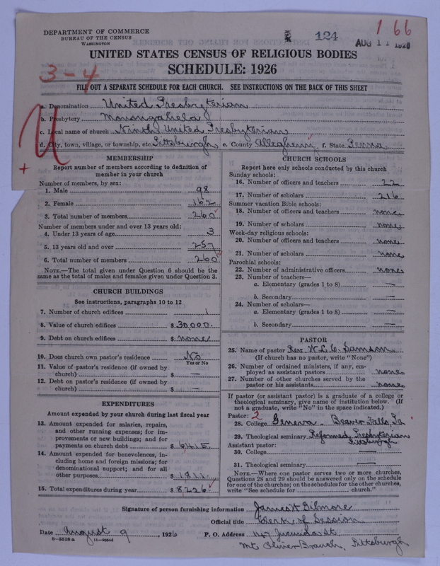 Scan of United Presbyterian Church of North America: 124