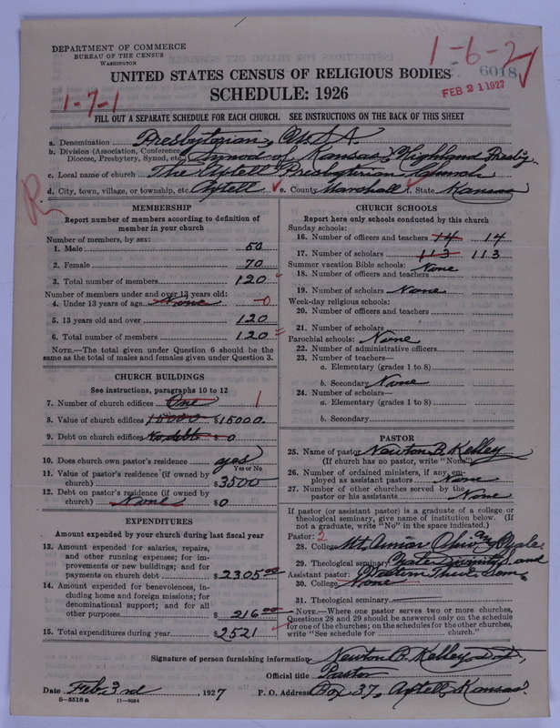 Scan of Presbyterian Church in the United States of America: 6018