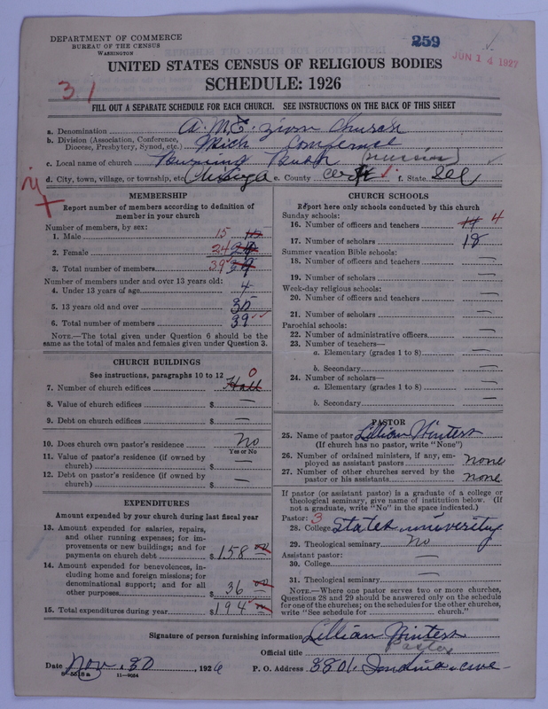 Scan of African Methodist Episcopal Zion Church: 259