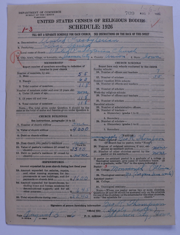 Scan of United Presbyterian Church of North America: 709