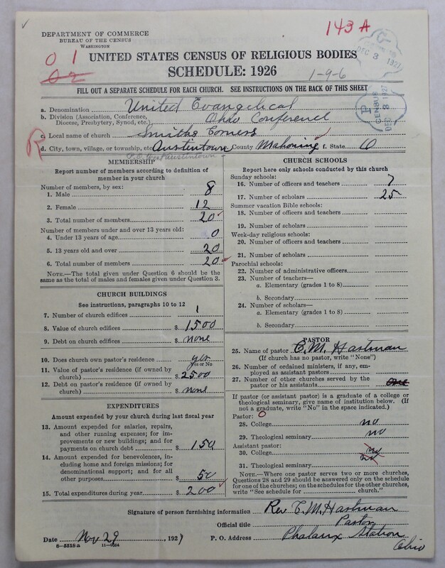 Scan of Evangelical Congregational Church: 143a