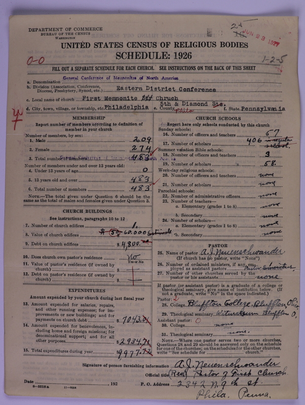 Scan of General Conference of the Mennonite Church of North America: 25