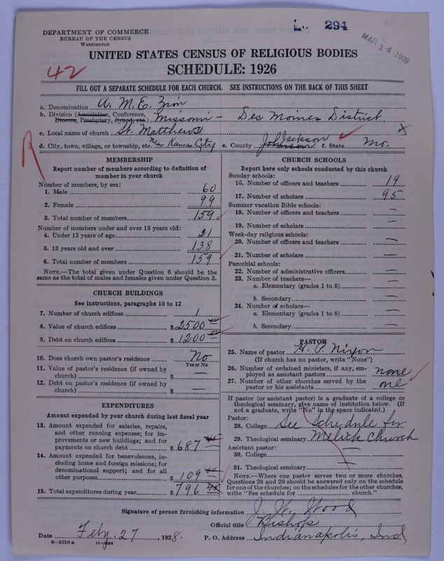 Scan of African Methodist Episcopal Zion Church: 294