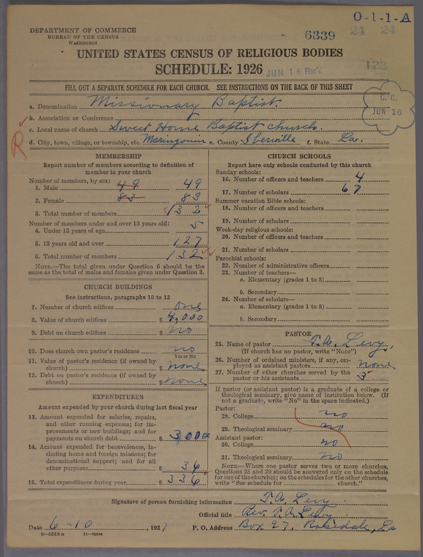 Scan of Negro Baptists: 6339