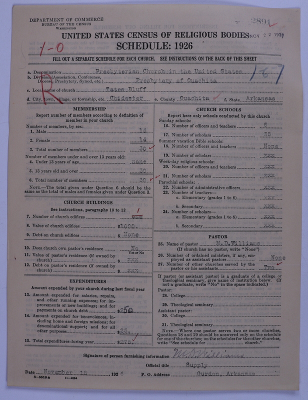 Scan of Presbyterian Church in the United States: 2891