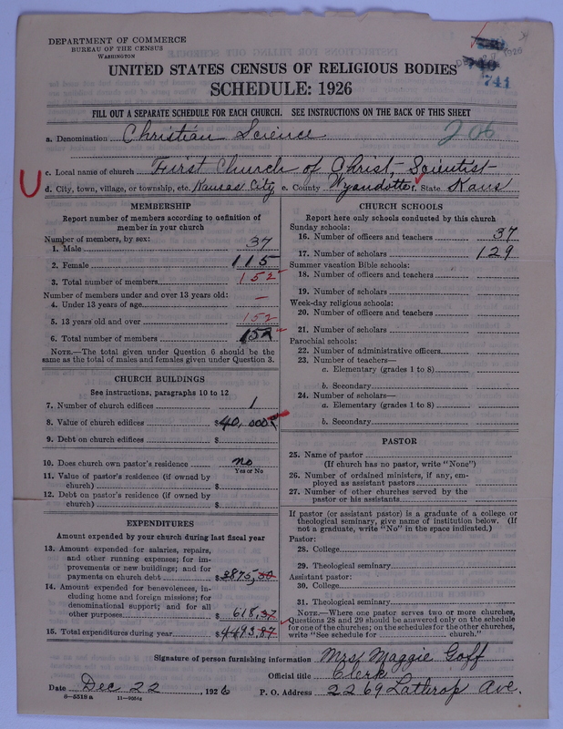 Scan of Church of Christ, Scientist: 741