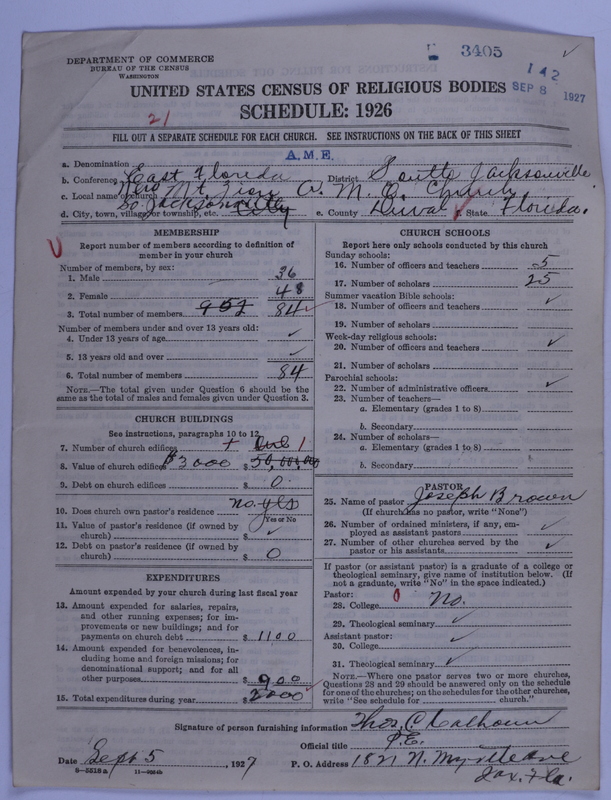 Scan of African Methodist Episcopal Church: 3405