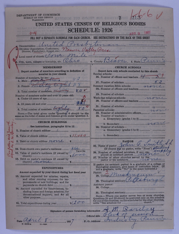 Scan of United Presbyterian Church of North America: 213