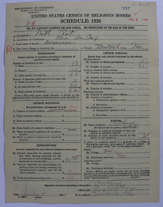 Scan of Methodist Protestant Church: 757