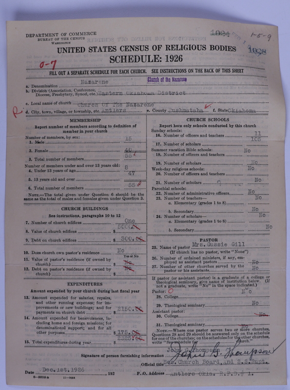 Scan of Church of the Nazarene: 1028