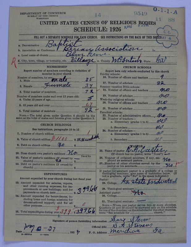 Scan of Negro Baptists: 9549