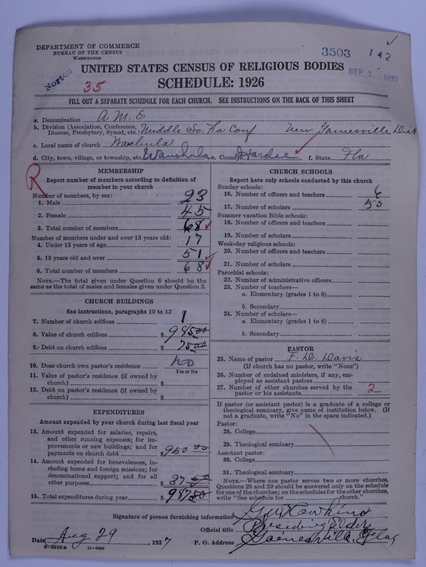 Scan of African Methodist Episcopal Church: 3503