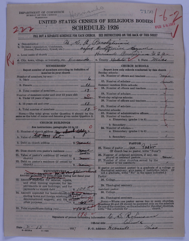Scan of Presbyterian Church in the United States of America: 7150