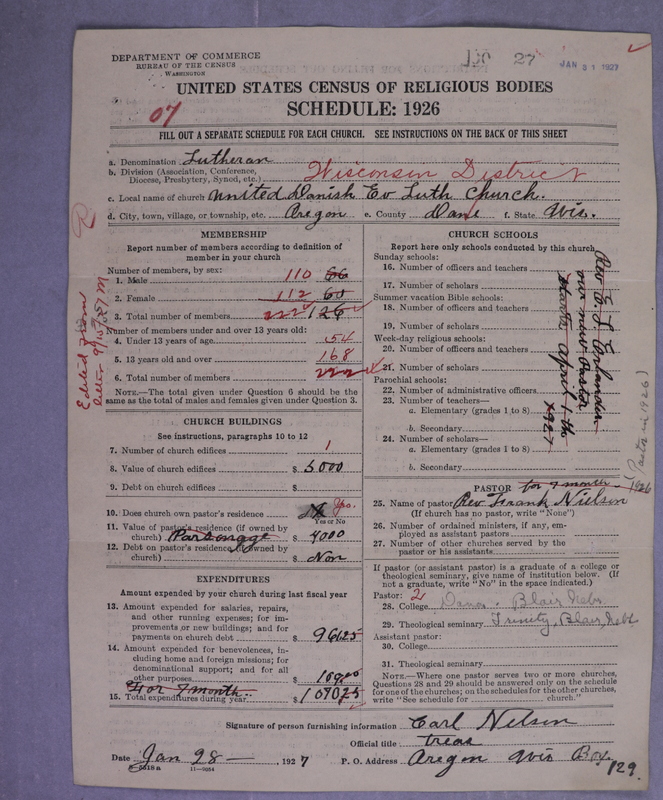 Scan of United Danish Evangelical Lutheran Church in America: 27