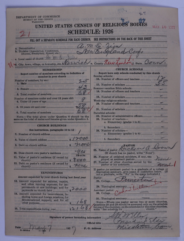 Scan of African Methodist Episcopal Zion Church: 27