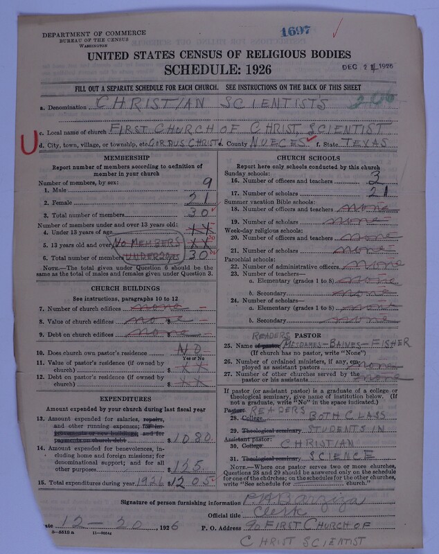 Scan of Church of Christ, Scientist: 1697