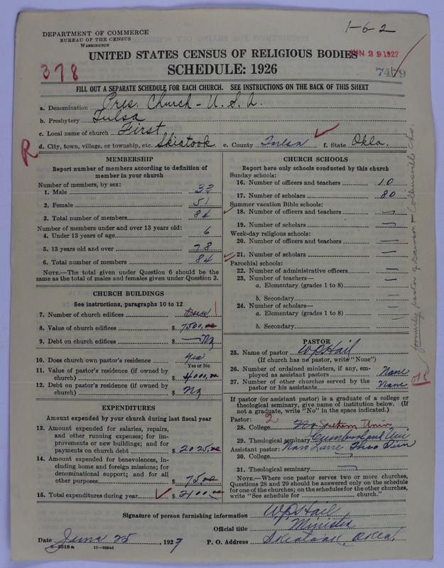 Scan of Presbyterian Church in the United States of America: 7479