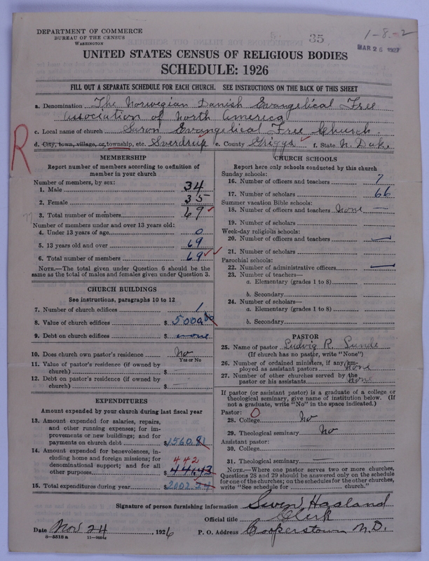 Scan of Norwegian and Danish Evangelical Free Church Association of North America: 35