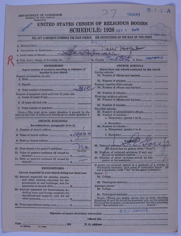 Scan of Negro Baptists: 9009
