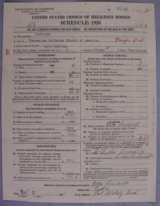 Scan of Norwegian Lutheran Church of America: 2449