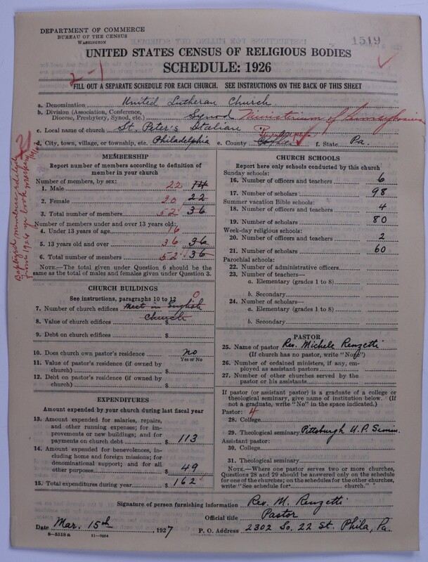 Scan of United Lutheran Church in America: 1519