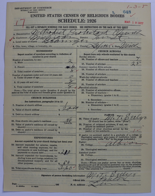 Scan of Methodist Protestant Church: 648
