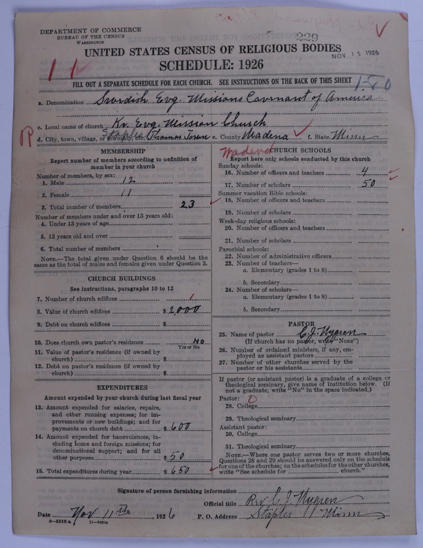 Scan of Swedish Evangelical Mission Covenant of America: 229
