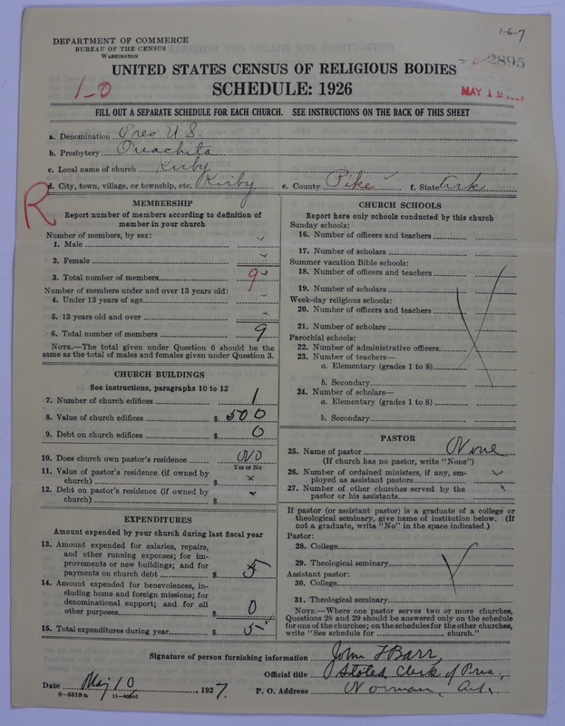 Scan of Presbyterian Church in the United States: 2895