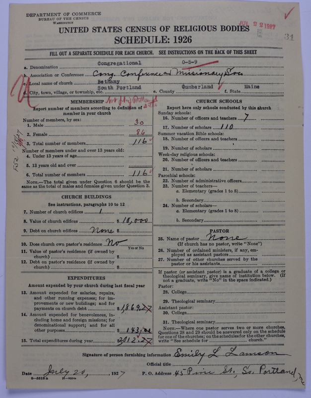 Scan of Congregational Churches: 31