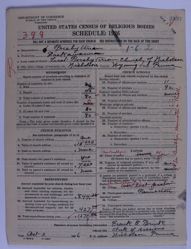 Scan of Presbyterian Church in the United States of America: 2427