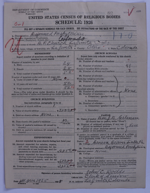 Scan of Synod of the Reformed Presbyterian Church of North America: 82