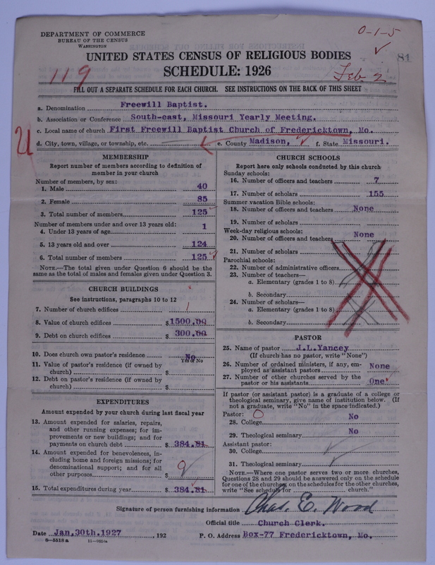 Scan of Free Will Baptists: 81