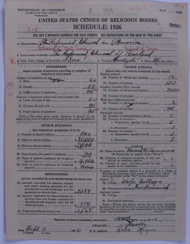 Scan of Reformed Church in America: 594