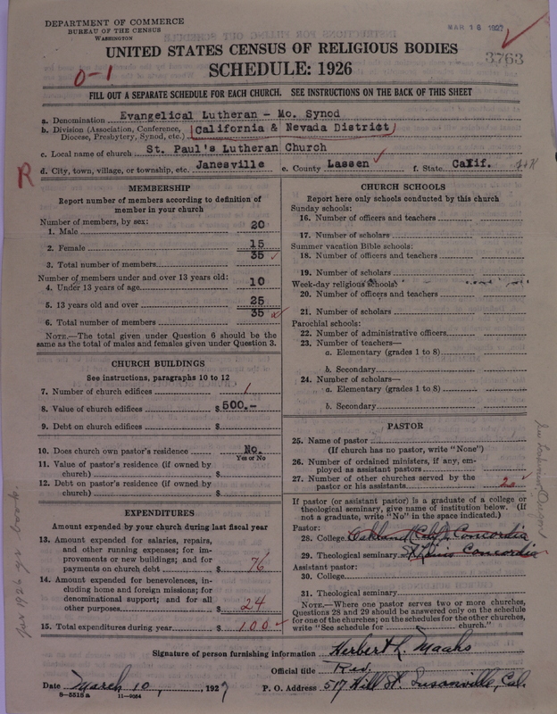 Scan of Evangelical Lutheran Synodical Conference of America: Evangelical Lutheran Synod of Missouri, Ohio, and Other States: 3763