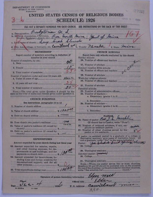 Scan of Presbyterian Church in the United States: 2732