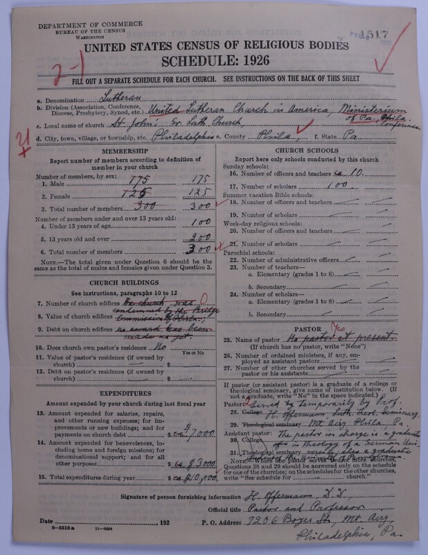 Scan of United Lutheran Church in America: 1517