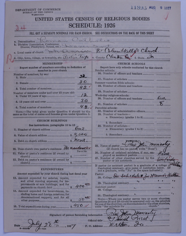 Scan of Roman Catholic Church: 11895