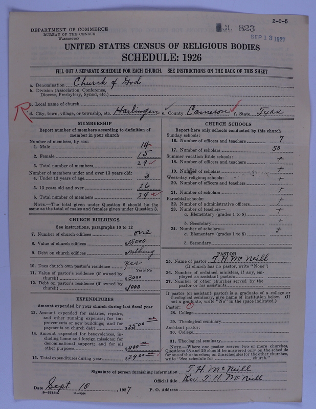 Scan of Church of God (Headquarters, Anderson, Ind.): 823