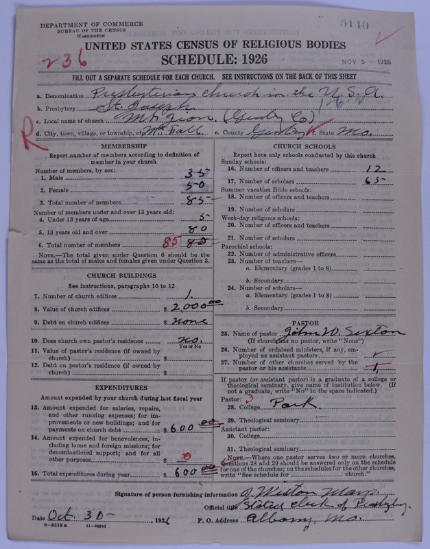 Scan of Presbyterian Church in the United States of America: 5140
