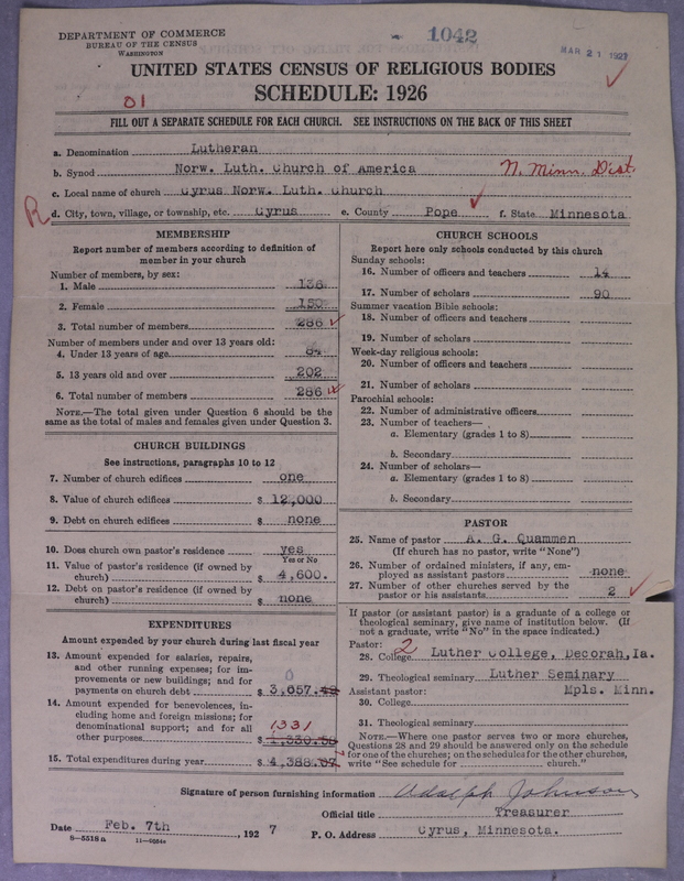 Scan of Norwegian Lutheran Church of America: 1042