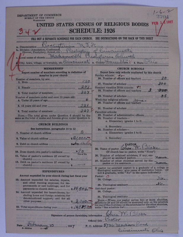 Scan of Presbyterian Church in the United States of America: 2704