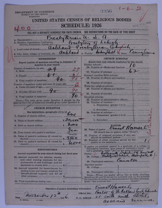Scan of Presbyterian Church in the United States of America: 2256