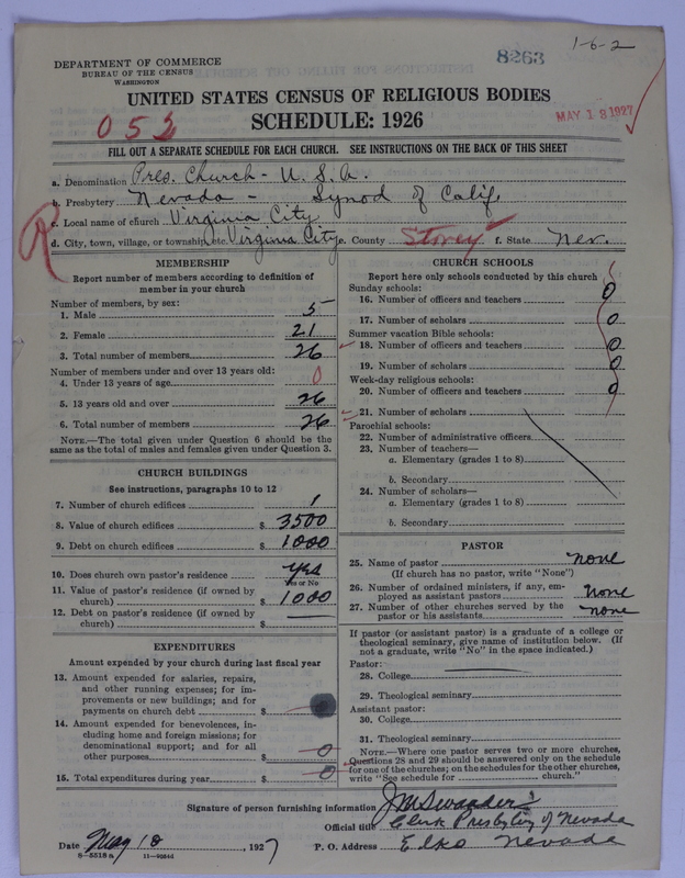 Scan of Presbyterian Church in the United States of America: 8263