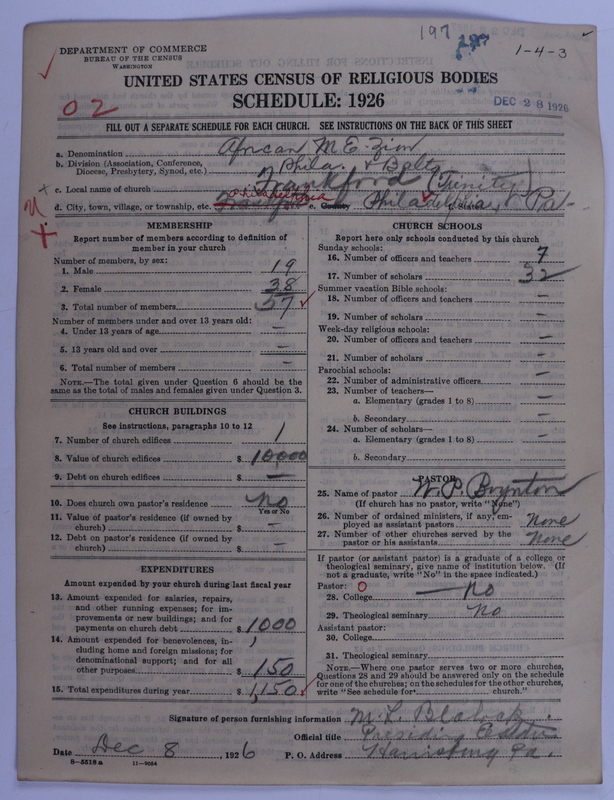 Scan of African Methodist Episcopal Zion Church: 197