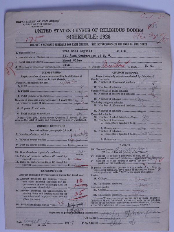 Scan of Free Will Baptists: 505