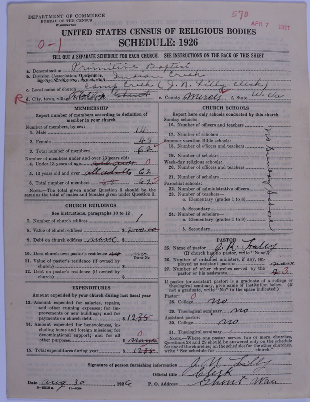 Scan of Primitive Baptists: 570