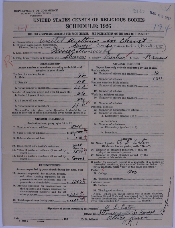 Scan of Church of the United Brethren in Christ: 2147