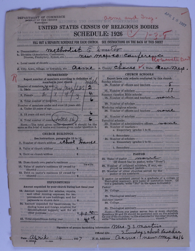 Scan of Federated Churches: