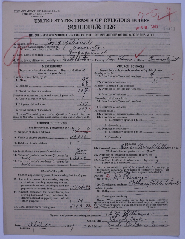 Scan of Congregational Churches: 1401