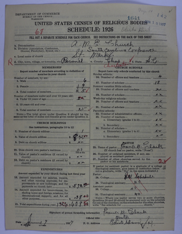Scan of African Methodist Episcopal Church: 1641